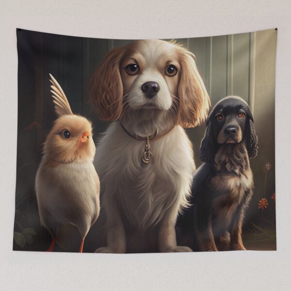 Item preview, Fetch Nickel and Porridge the Best of Friends Digital Painting designed and sold by CodeAndColors.