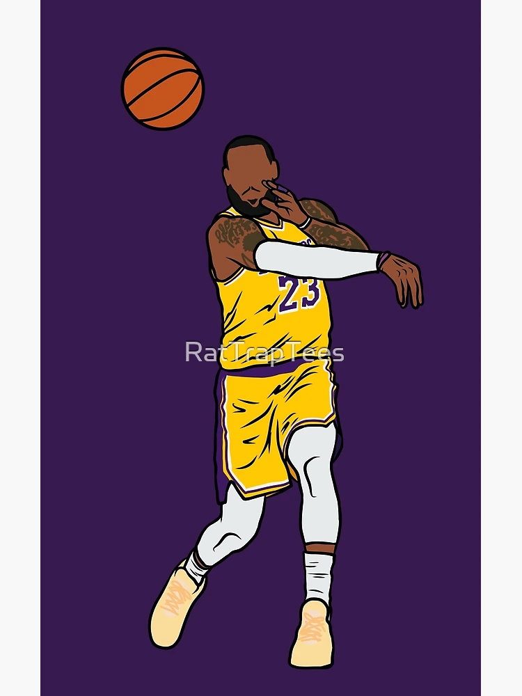 LeBron James Showtime 6 Los Angeles Lakers Official NBA Poster