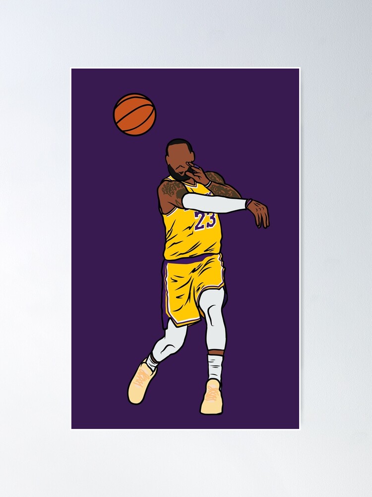 LeBron James Showtime 6 Los Angeles Lakers Official NBA Poster