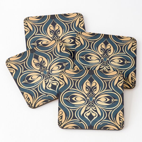 Item preview, Bold Cool Hollywood Regency Pattern Digital Painting designed and sold by CodeAndColors.