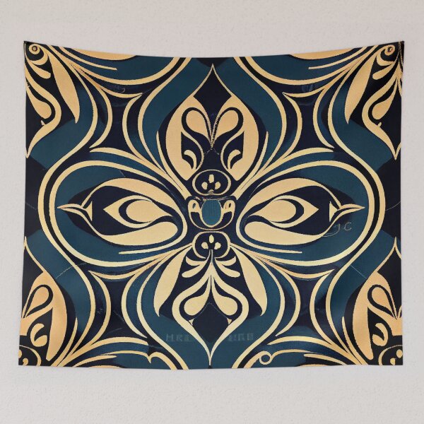 Item preview, Bold Cool Hollywood Regency Pattern Digital Painting designed and sold by CodeAndColors.