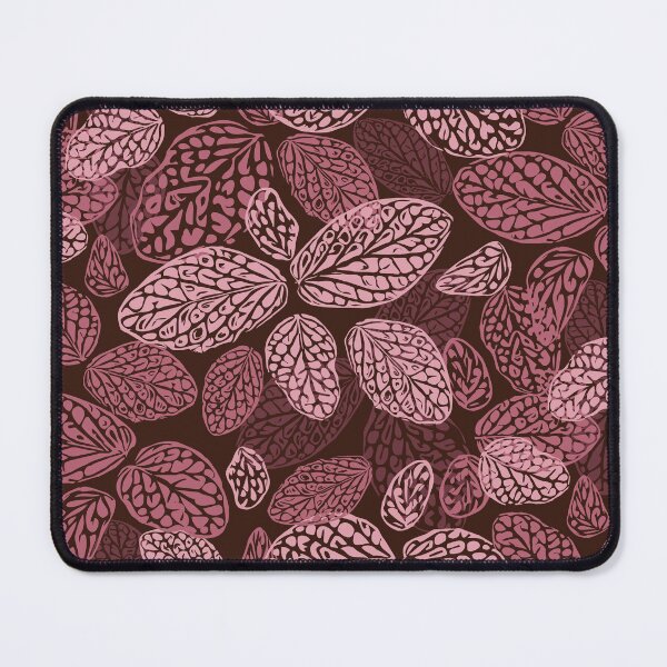 Item preview, leaves pattern berry, pink designed and sold by Katj-A-Studio.