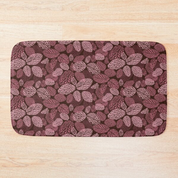 Item preview, leaves pattern berry, pink designed and sold by Katj-A-Studio.