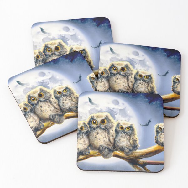 Item preview, Owls Hanging Out On A Branch | Owl Watercolor Print | Owl Illustration | Owl Print | Home Wall Decor | Wall Art designed and sold by phillipbooth.