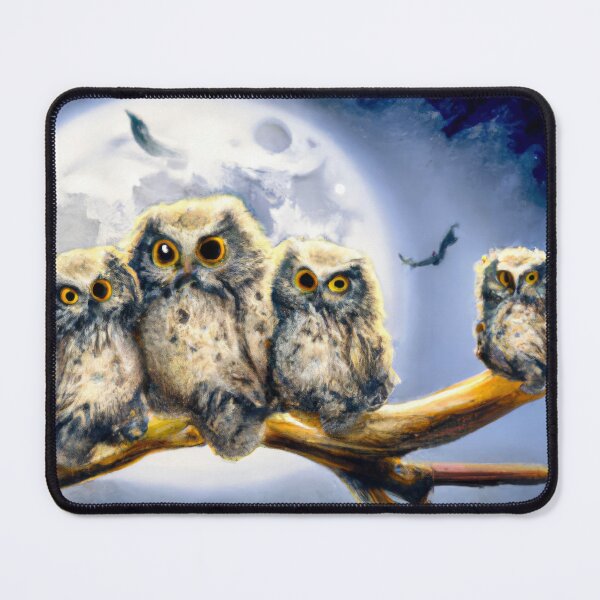 Item preview, Owls Hanging Out On A Branch | Owl Watercolor Print | Owl Illustration | Owl Print | Home Wall Decor | Wall Art designed and sold by phillipbooth.