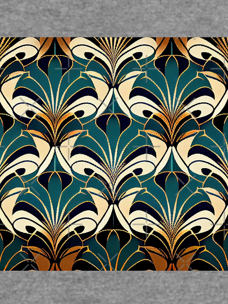 Thumbnail 6 von 6, Leichter Pullover, Bold Cool Hollywood Regency Pattern Digital Painting designt und verkauft von CodeAndColors.