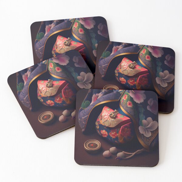 Item preview, Kimonos Pocket Treasures Digital Painting designed and sold by CodeAndColors.