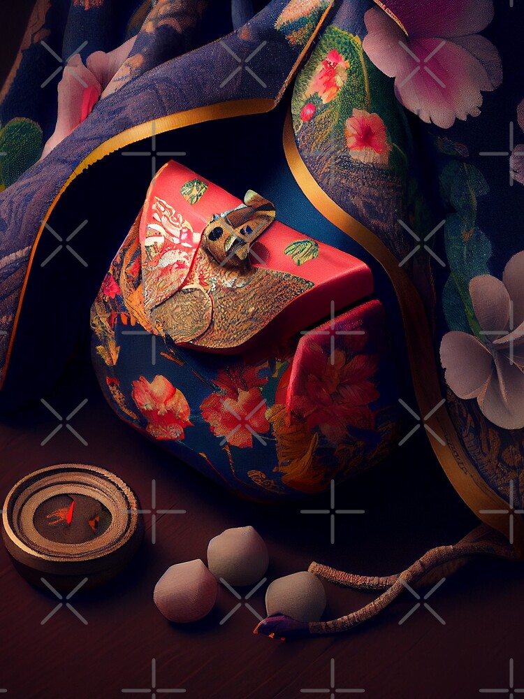 Thumbnail 3 von 3, Tuch, Kimonos Pocket Treasures Digital Painting designt und verkauft von CodeAndColors.