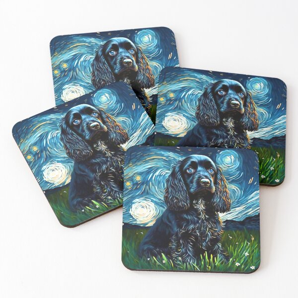 Item preview, A Cocker Spaniel Starry Night, Adorable Cocker Spaniel Puppy designed and sold by Orianah.