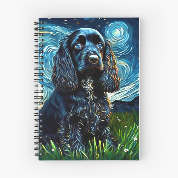 Item preview, A Cocker Spaniel Starry Night, Adorable Cocker Spaniel Puppy designed and sold by Orianah.