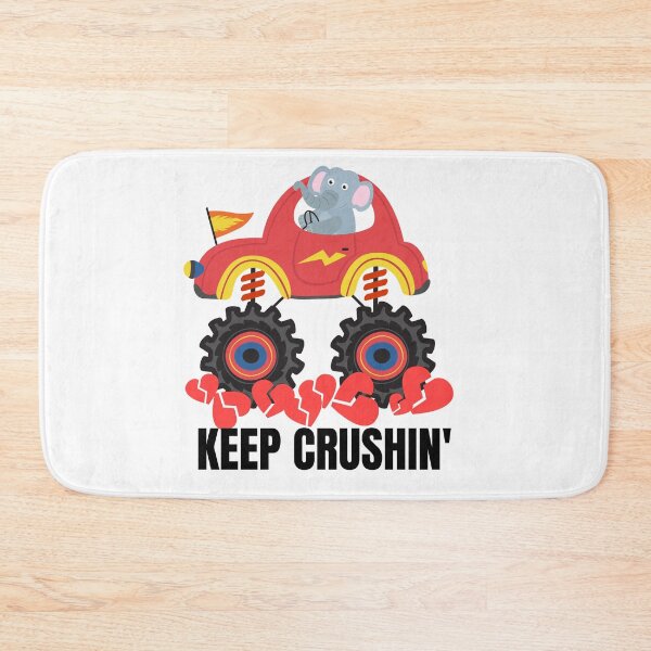 Item preview, Kids I Crush Hearts Monster Truck Toddler Boys Valentines| Kids Valentines Day Monster Truck Boys Toddler Keep Crushing| Keep Crushing monster truck| Elephant riding monster truck designed and sold by droolingdreams.