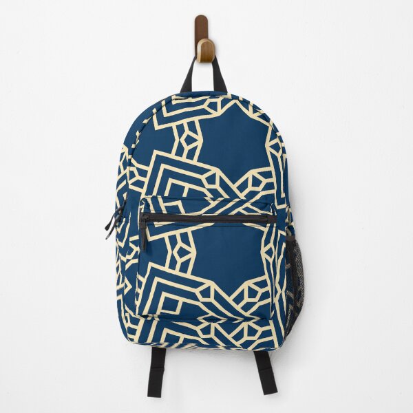 Item preview, cream and navy abstract seamless pattern designed and sold by rasagamastore.