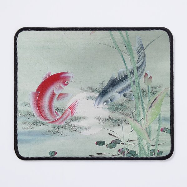 Item preview, Koi Fish with Lotus - Cally designed and sold by Birgit Moldenhauer.