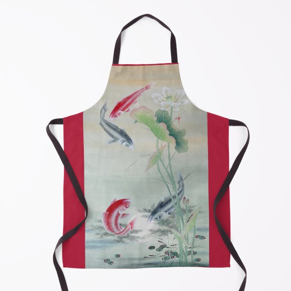 Item preview, Koi Fish with Lotus - Cally designed and sold by Birgit Moldenhauer.
