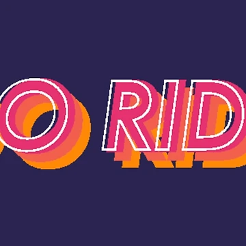 Artwork thumbnail, Go Ride Text Art 3D Effect by RabeDesigns