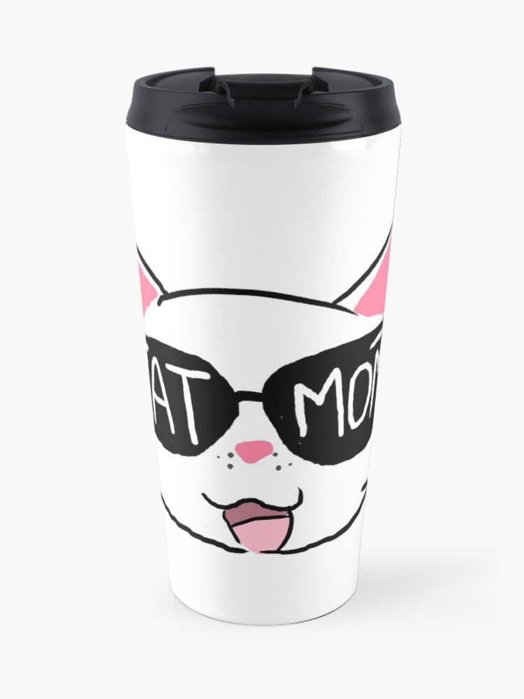 cat mom travel mug