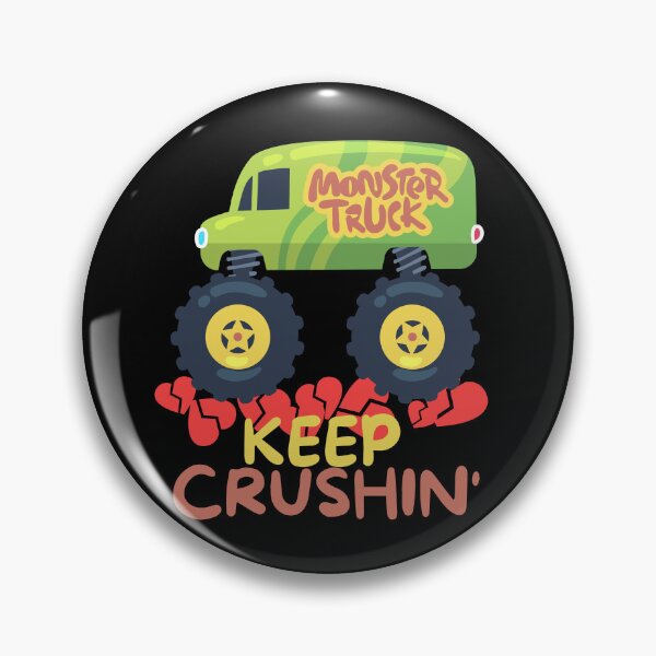 Item preview, Kids I Crush Hearts Monster Truck Toddler Boys Valentines| Kids Valentines Day Monster Truck Boys Toddler Keep Crushing| Keep Crushing monster truck designed and sold by droolingdreams.