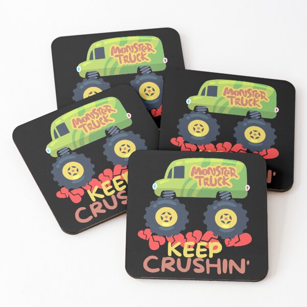 Item preview, Kids I Crush Hearts Monster Truck Toddler Boys Valentines| Kids Valentines Day Monster Truck Boys Toddler Keep Crushing| Keep Crushing monster truck designed and sold by droolingdreams.