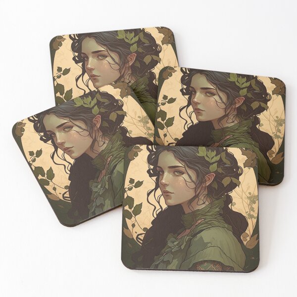 Item preview, Raven Haired Irish Girl designed and sold by ArtNouveauChic.