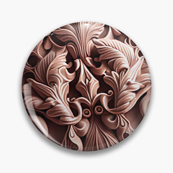 Item preview, Clay Delicate Baroque Industrial Pattern Digital Painting designed and sold by CodeAndColors.