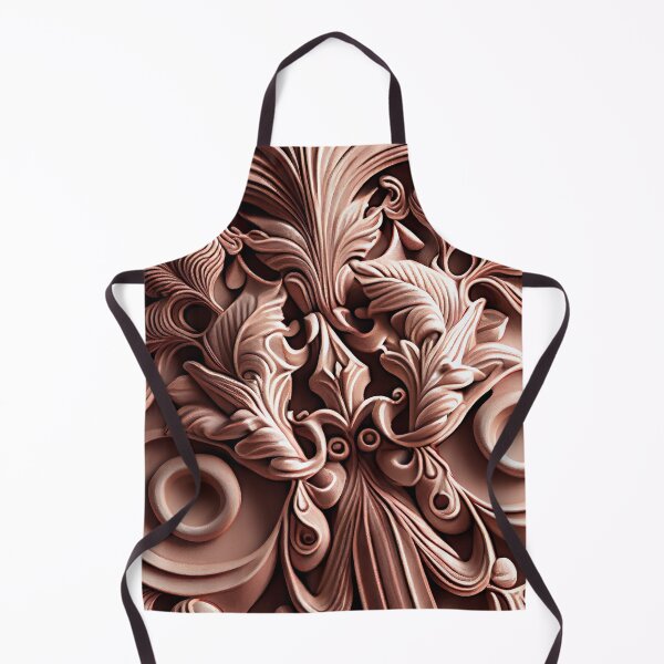 Item preview, Clay Delicate Baroque Industrial Pattern Digital Painting designed and sold by CodeAndColors.