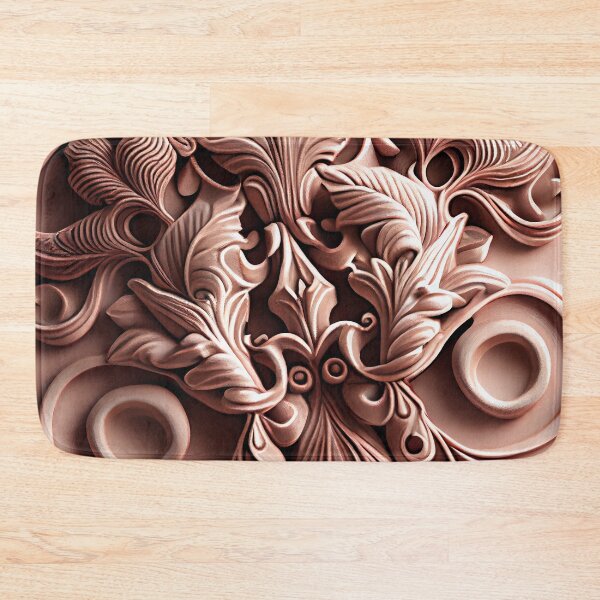 Item preview, Clay Delicate Baroque Industrial Pattern Digital Painting designed and sold by CodeAndColors.