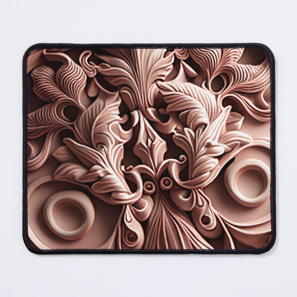 Item preview, Clay Delicate Baroque Industrial Pattern Digital Painting designed and sold by CodeAndColors.