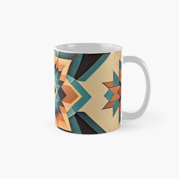 Item preview, Crafty Geometric Western Pattern Digital Painting designed and sold by CodeAndColors.