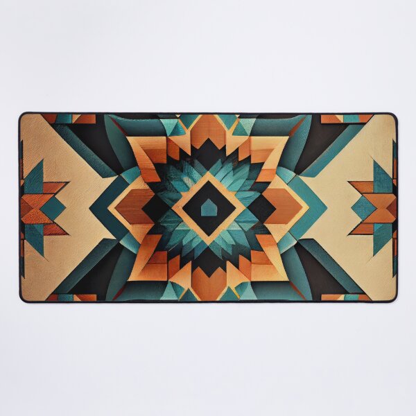 Item preview, Crafty Geometric Western Pattern Digital Painting designed and sold by CodeAndColors.