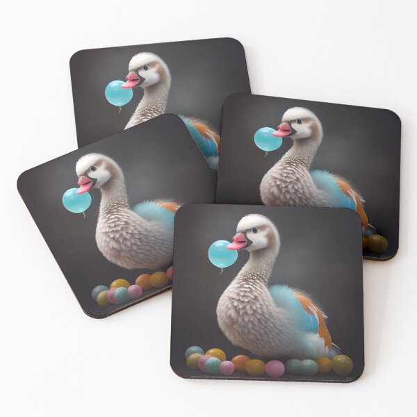 Artikelvorschau, Gumball Gander on a Feather Digital Painting entworfen und verkauft von CodeAndColors.
