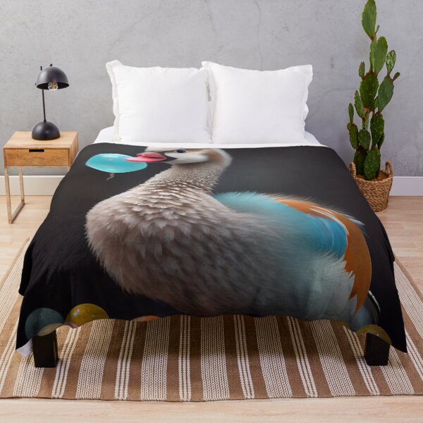 Artikelvorschau, Gumball Gander on a Feather Digital Painting entworfen und verkauft von CodeAndColors.