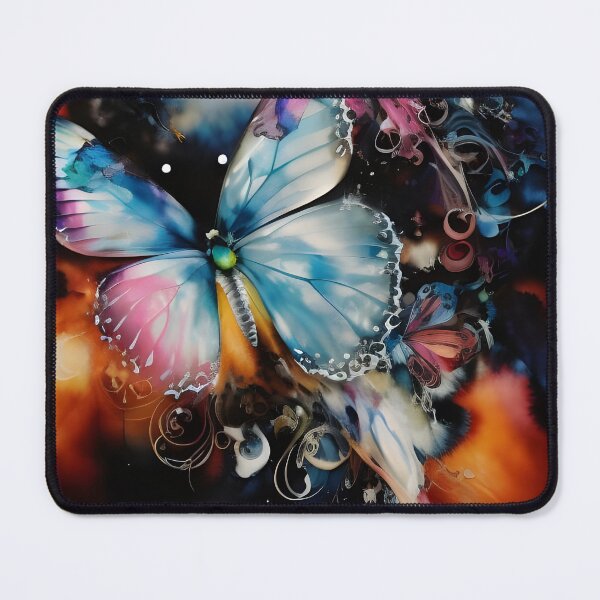 Item preview, Ethereal Escape: Pale Blue Butterfly in Smoke designed and sold by ambyai.