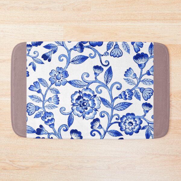 Item preview, Floral Watercolor Blue Pattern designed and sold by SunMayDown.