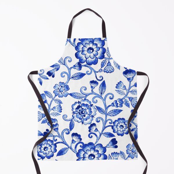 Item preview, Floral Watercolor Blue Pattern designed and sold by SunMayDown.