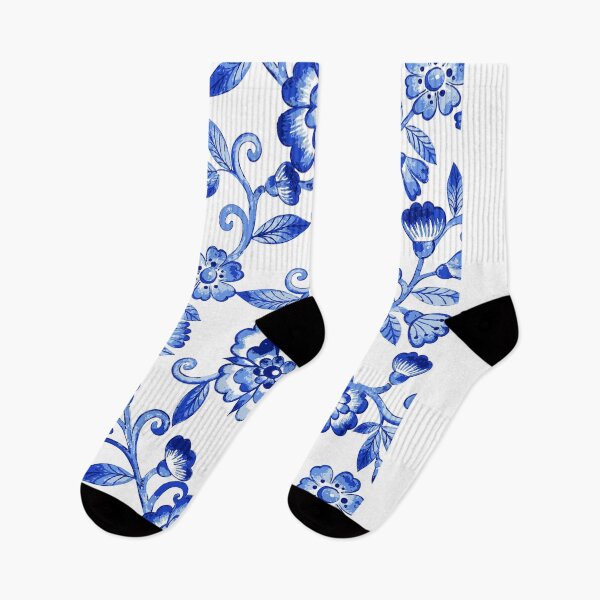 Item preview, Floral Watercolor Blue Pattern designed and sold by SunMayDown.