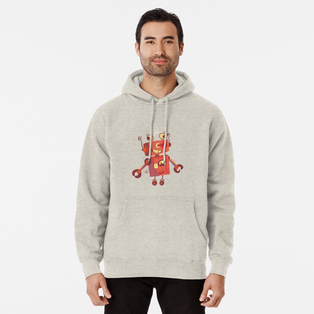 robot toy has dizziness Pullover Hoodie
