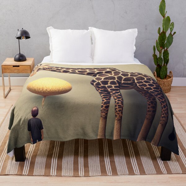 Item preview, A Surprising Alibi Giraffe and Rubber Digital Painting designed and sold by CodeAndColors.