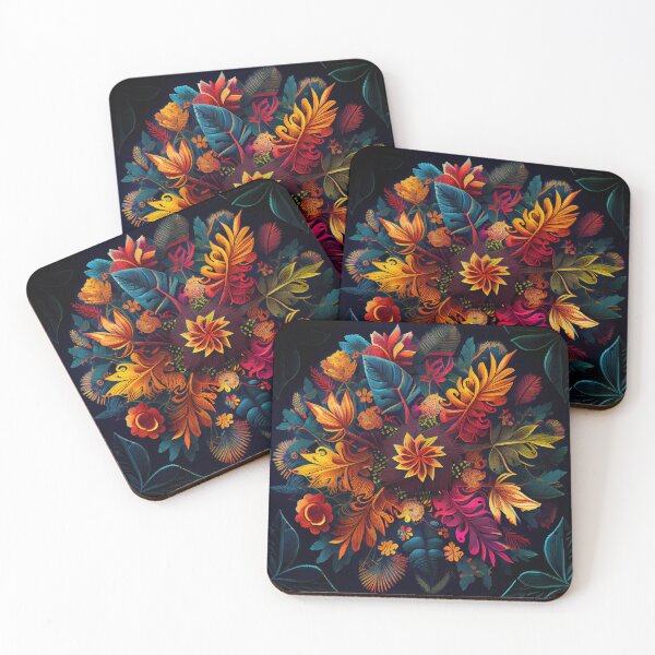 Item preview, Colorful Exotic Latin Pattern Digital Painting designed and sold by CodeAndColors.