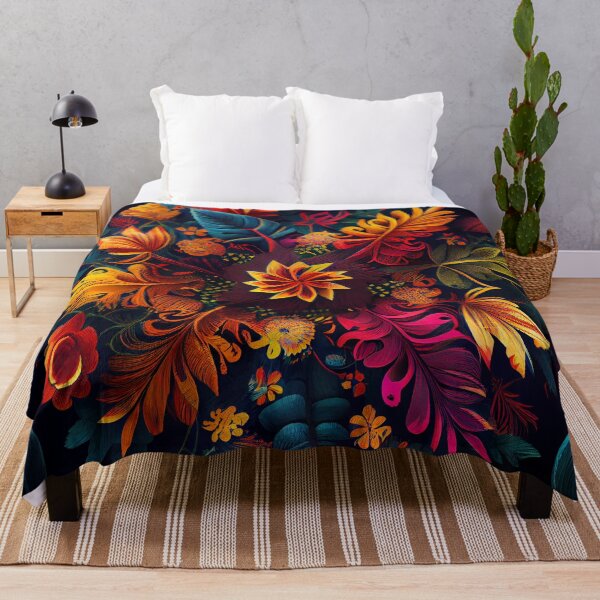 Item preview, Colorful Exotic Latin Pattern Digital Painting designed and sold by CodeAndColors.