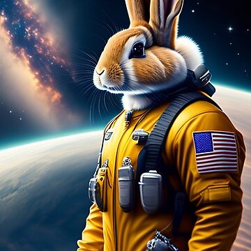 Artwork thumbnail, Astronaut Rabbit by shirley80935