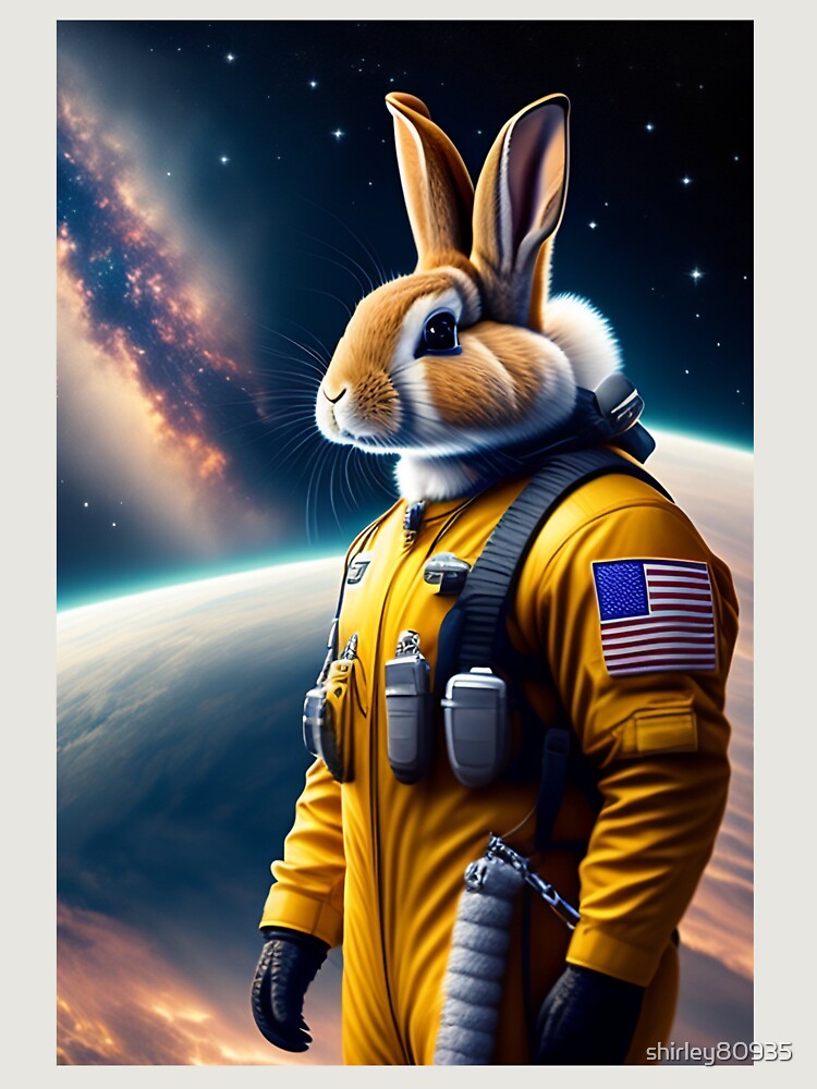 Thumbnail 6 of 6, Premium Oversized Sweatshirt, Astronaut Rabbit designed and sold by shirley80935.