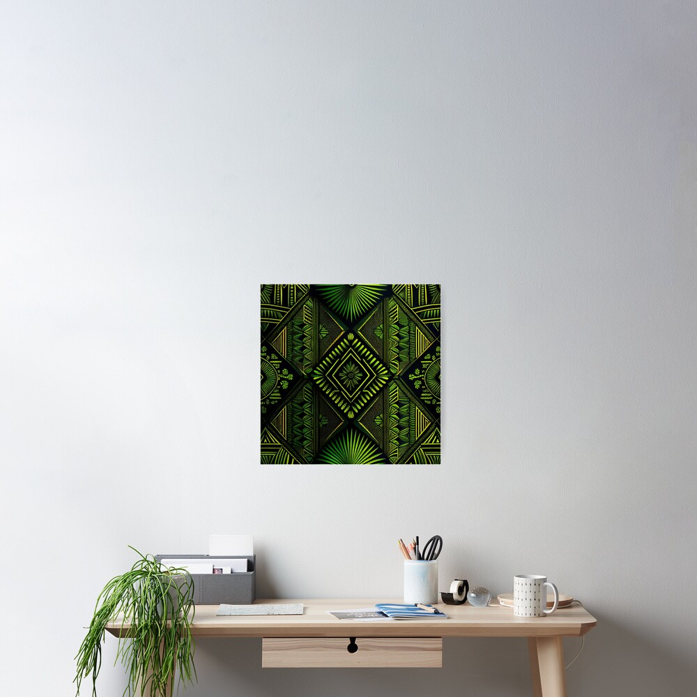 Vista previa del artículo con la obra «Póster», diseñado y vendido por CodeAndColors.