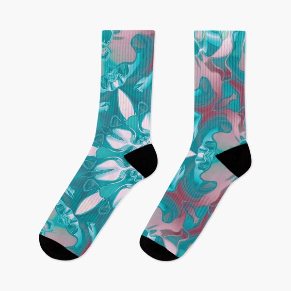 Item preview, Flowery Kaleidoscope (Teal, Pink and White) designed and sold by ObsidianDaz.