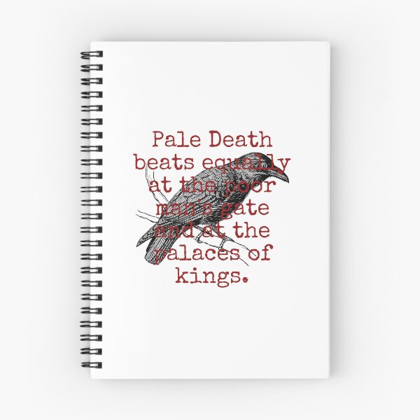 Item preview, Pale Death Beats Equally - Death Quote  designed and sold by CrankyOldDude.