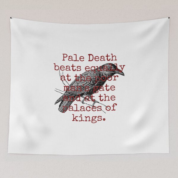 Item preview, Pale Death Beats Equally - Death Quote  designed and sold by CrankyOldDude.
