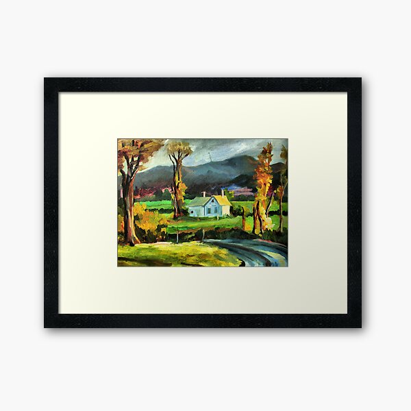 Solitary hut Framed Art Print