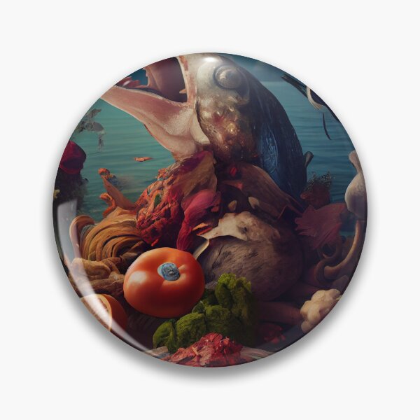 Item preview, A Surreal Feast Digital Painting designed and sold by CodeAndColors.