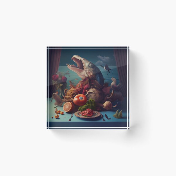 Item preview, A Surreal Feast Digital Painting designed and sold by CodeAndColors.