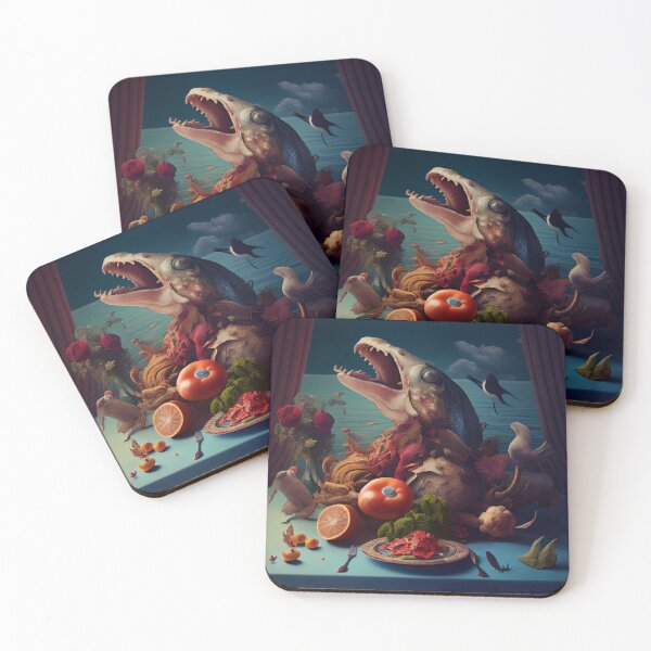 Item preview, A Surreal Feast Digital Painting designed and sold by CodeAndColors.