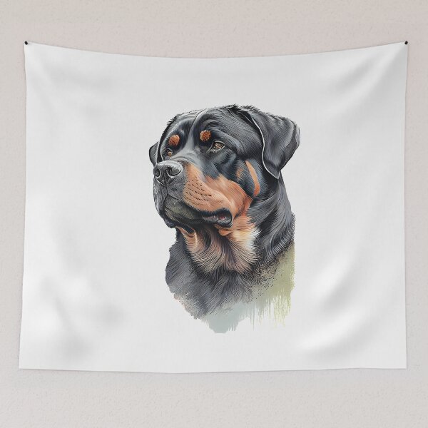 Item preview, Rottweiler Resilience Illustration designed and sold by AdaRecordShop.